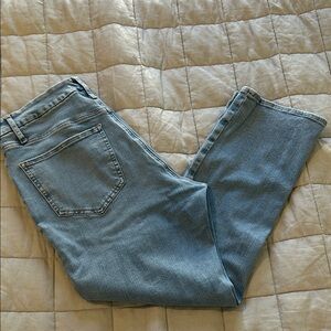 Express Light Blue Jeans Flexx Size L Short